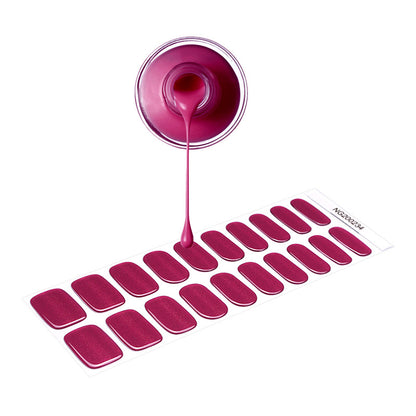 Semi-Cured UV Nail Stickers Purple