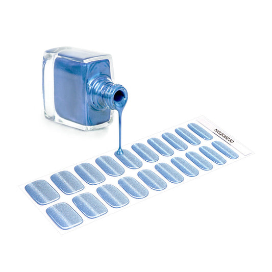 Semi-Cured UV Nail Stickers Blue