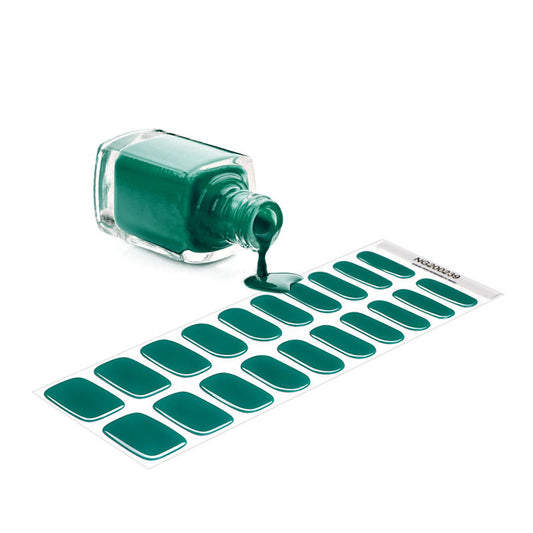 Semi-Cured UV Nail Stickers Green
